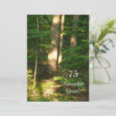 75記憶に残る年/誕生祝い-男性 招待状 (スタンド正面)