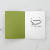 75誕生日うさぎニンジンでウィンキング カード (内部)