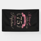 75誕生日が年齢と共に向上 横断幕 (横)