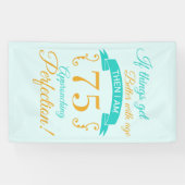 75誕生日が年齢と共に向上 横断幕 (横)