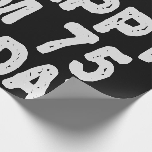 75誕生日だから幸せ私は75今日のギフトおもしろい ラッピングペーパー (角)