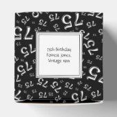 75誕生日の白黒の襟パターン フェイバーボックス (上部)