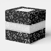 75誕生日の白黒の襟パターン フェイバーボックス (裏面サイド)
