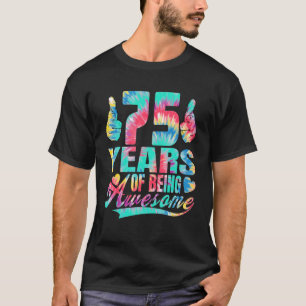 75誕生日または75年の畏敬の念 Tシャツ