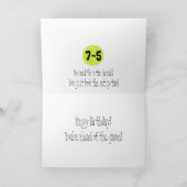 75誕生日カードバイレイクテニス カード (内部)