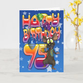 75誕生日カード可愛いマウス カード (黄色い花)
