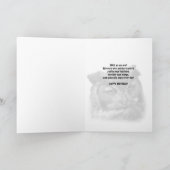 75誕生日カード(角素晴らしフクロウ付) カード (内部)