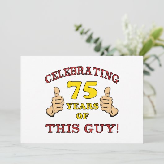 75誕生日ギフト カード (スタンド正面)