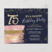 75誕生日グリッターケーキサプライズ予算 (正面)