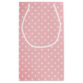 75誕生日スティックガールオン水玉模様 スモールペーパーバッグ (裏面)