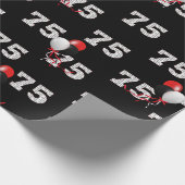 75誕生日バルーンブーケラッピング紙 ラッピングペーパー (角)