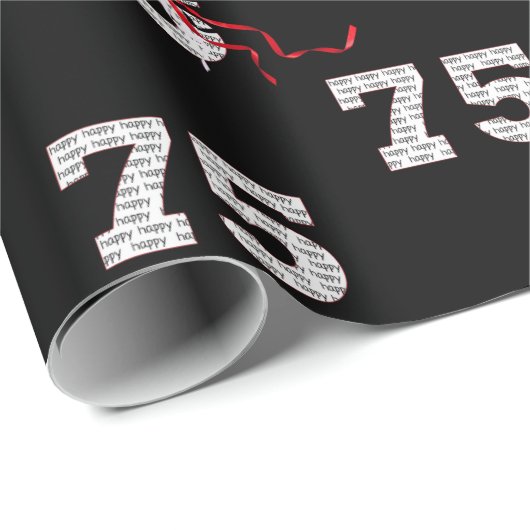 75誕生日バルーンブーケラッピング紙 ラッピングペーパー (ロールコーナー)