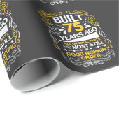 75誕生日プレゼント75歳 ラッピングペーパー (ロールコーナー)