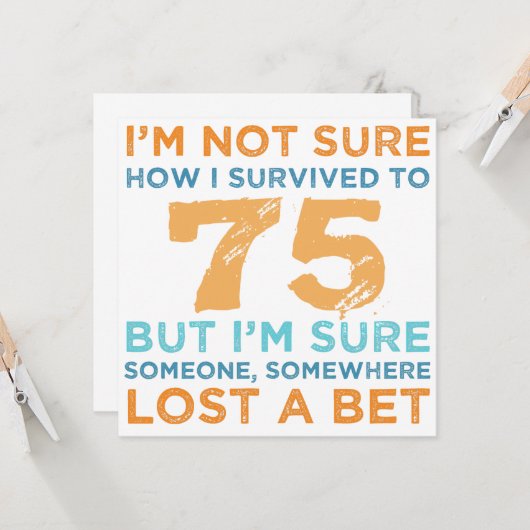 75誕生日伝説 カード (正面/裏面インサイチュ)