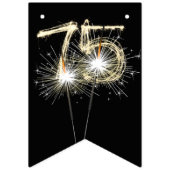 75誕生日又は記念日パーティー バンティングフラッグ (第3の旗)