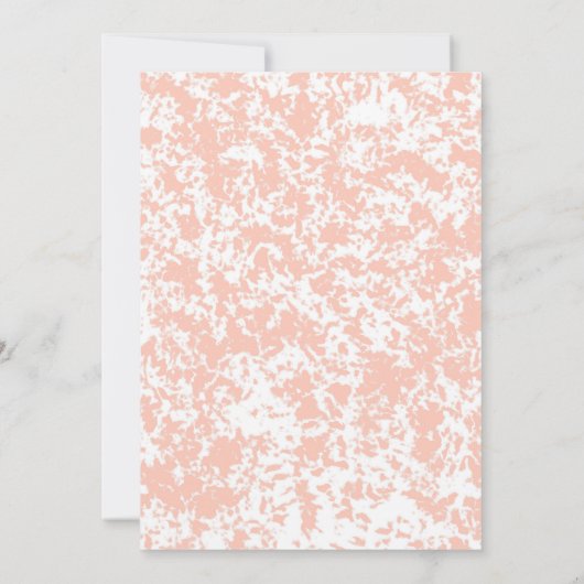 75誕生日女子ピンクティール(緑がかった色)フローラ葉 招待状 (裏面)