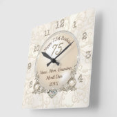 75誕生日女性、母、妻、おばあちゃんへの贈り物 スクエア壁時計 (傾斜)