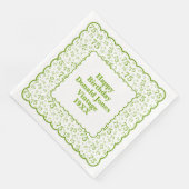 75誕生日番号パターンホタテ緑/白 (コーナー)