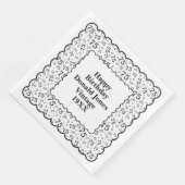 75誕生日番号パターンホタテ黒/白 (コーナー)