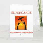 75誕生日金蝶 カード (裏面)