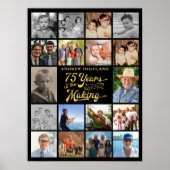 75誕生日18写真75年の作り ポスター (正面)