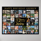 75誕生日48枚の写真75年の制作過程 ポスター (正面)