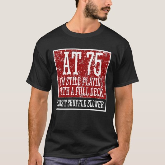 75誕生日75年カード Tシャツ (正面)