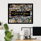 75誕生日86枚の写真75年の制作過程 ポスター (ホームオフィス)