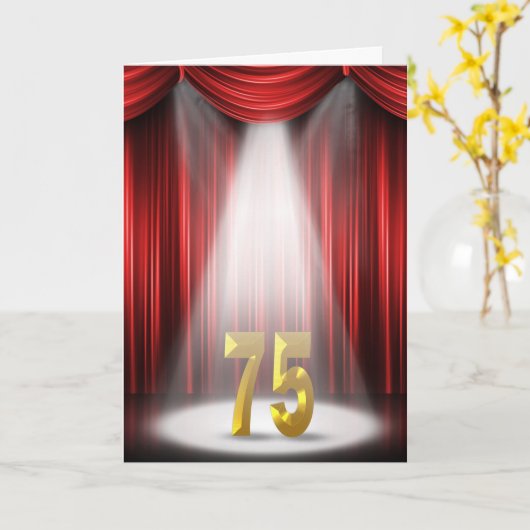 75誕生日 カード (黄色い花)