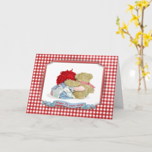 75誕生日 カード (黄色い花)