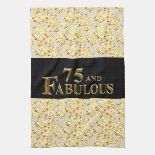 75誕生日 キッチンタオル (縦)