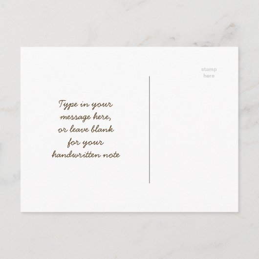 75誕生祝いワールド最高のファブラス インビテーションポストカード (裏面)