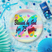 75賛美年の紙プレート ペーパープレート (パーティー)