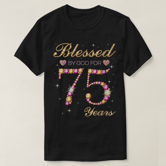 75賛美歳75誕生日部 Tシャツ (デザイン正面)