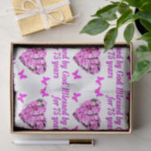 75賛美番目の誕生日フローラデザイン 薄葉紙 (ギフト)