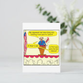 751私与えは偶然の政治的漫画 ポストカード (スタンド正面)