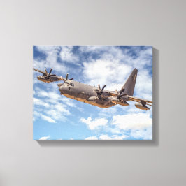 7574-C-130軍隊飛行機 キャンバスプリント