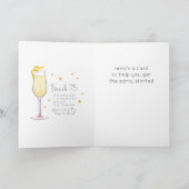 75 フランスのカクテル21番目のハッピーバースデーカード カード (内部)