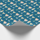 75 フランスのMartiniビット古いシグネチャーカクテル ラッピングペーパー (角)