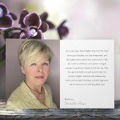 75 & Fabulous Orchid Photo Birthday Greeting Card カード