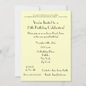 75 GloriousYears! -引用文バラとの誕生日か2 招待状 (裏面)