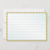 75 "Thank you!" Gold/White Number Pattern サンキューカード (裏面)