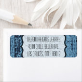 .75"x2.25インチビジネス住所 シールの素朴錫パネル ラベル (インサイチュ)