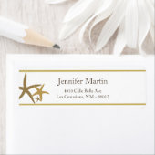 .75"x2.25インチ差出人住所サンディビーチ ラベル (インサイチュ)