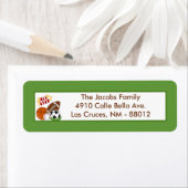 .75"x2.25インチ差出人住所ラベルオールスターグリーン ラベル (インサイチュ)