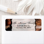 .75"x2.25インチ差出人住所ラベルカウボーイブーツバーン ラベル (インサイチュ)