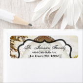 .75"x2.25インチ差出人住所ラベルサンセットバーンカウンタ ラベル (インサイチュ)