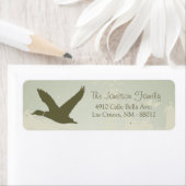 .75"x2.25インチ差出人住所ラベルダック狩り ラベル (インサイチュ)