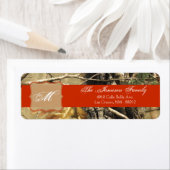 .75"x2.25インチ差出人住所ラベルハンターズカモフラージュ ラベル (インサイチュ)