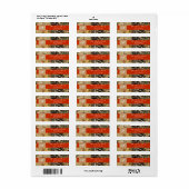 .75"x2.25インチ差出人住所ラベルハンターズカモフラージュ ラベル (フルシート)